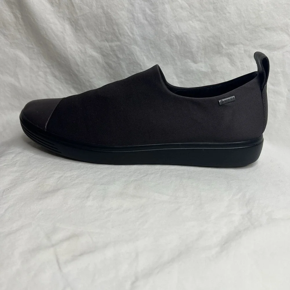 ECCO Gore Tex Slip On Shoes Womens 9 EU 40‎ Black Waterproof Comfort Walking